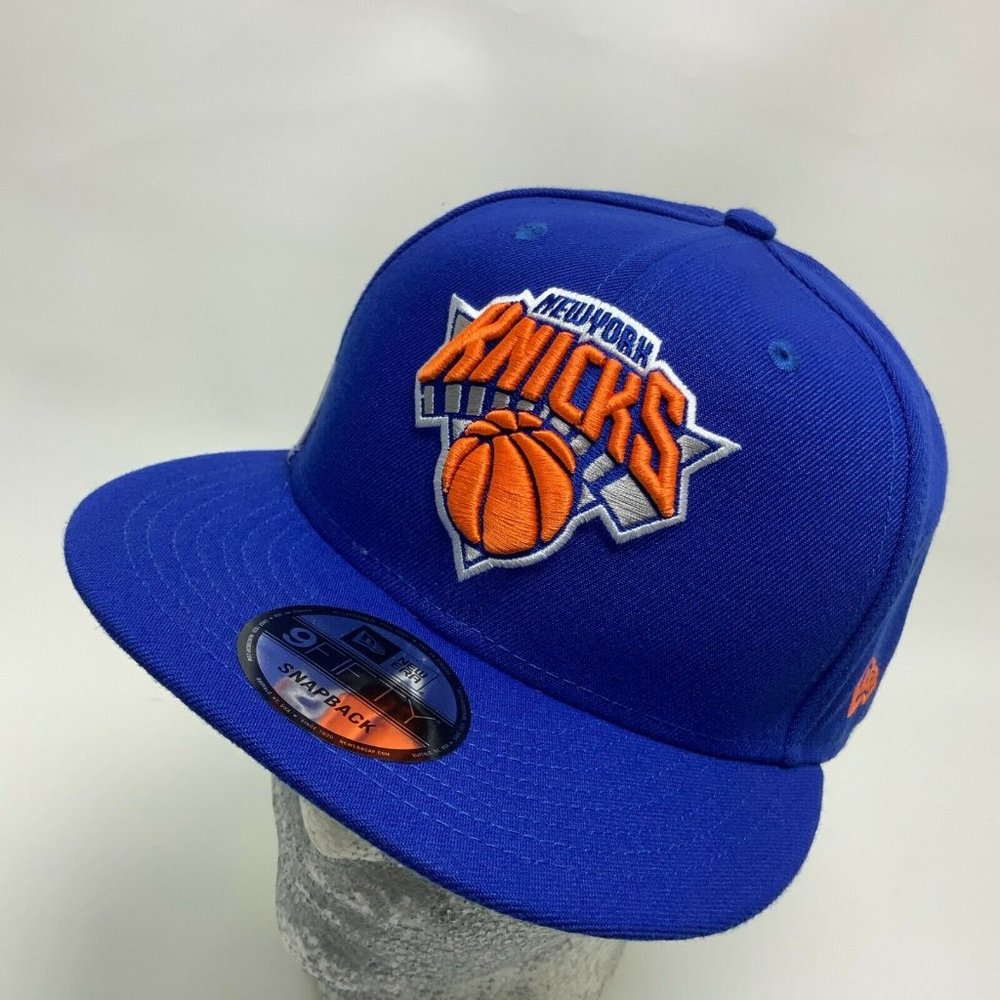 New Era Cap NBA NY Knicks Royal Blue Orange 9FIFTY SnapBack Hat